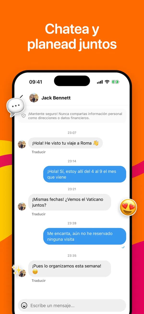 Chat con traducción en un toque