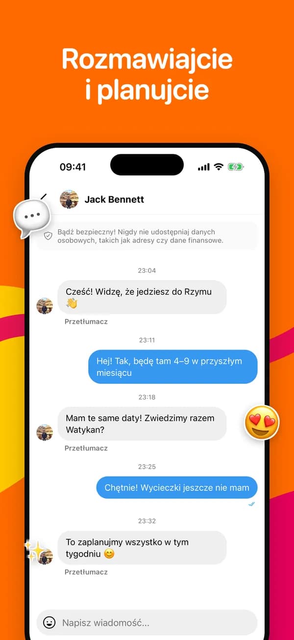 Czat z tłumaczeniem jednym dotknięciem